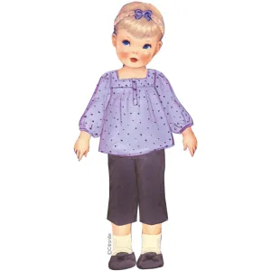 Downloadable PDF sewing pattern for children: Citronille Solveig blouse