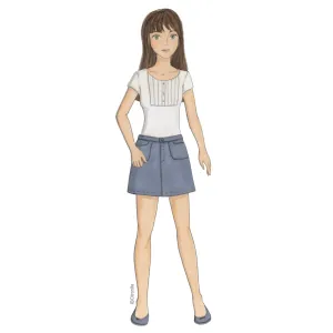sewing pattern for girl Citronille skirt Abigail