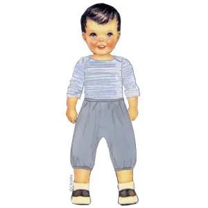 Citronille sewing pattern for children: Calixte harem pants