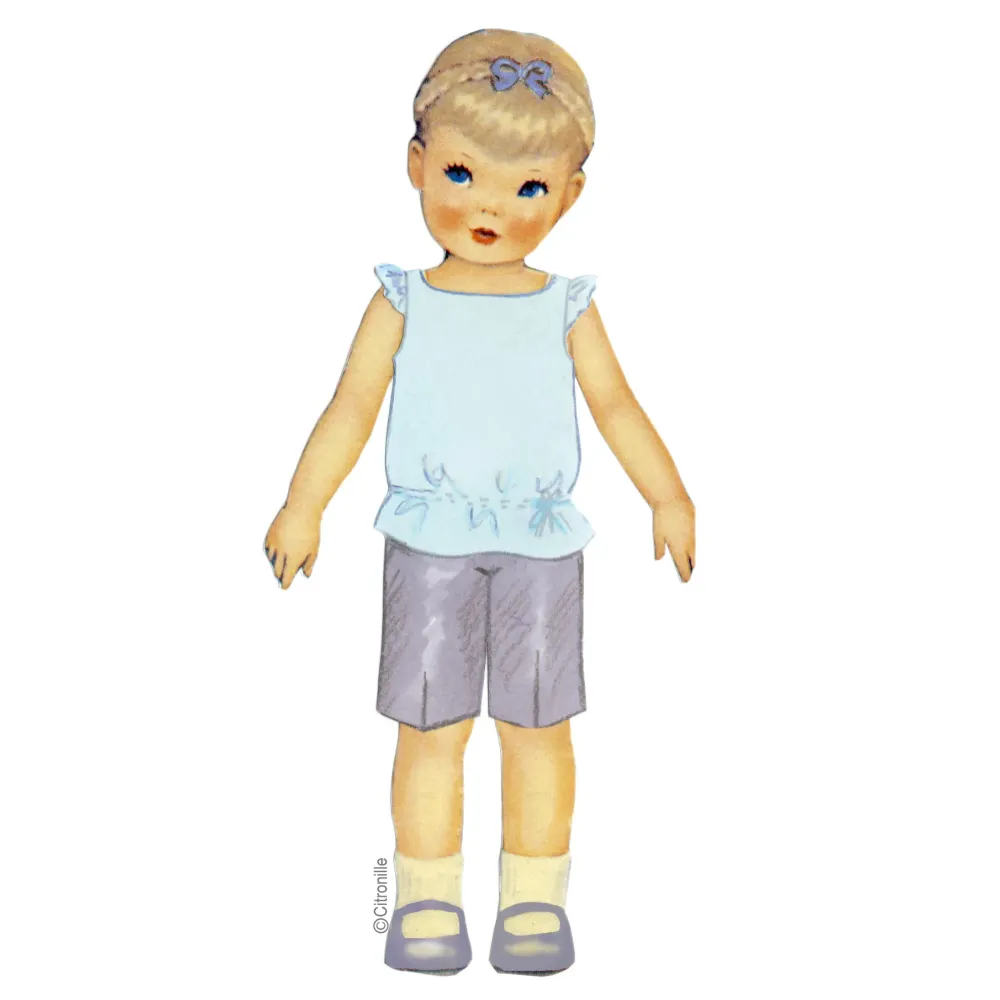 patron couture pour enfants Citronille haut Cosima