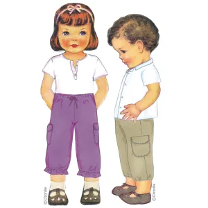 Citronille Ursule children's sewing pattern for cropped pants