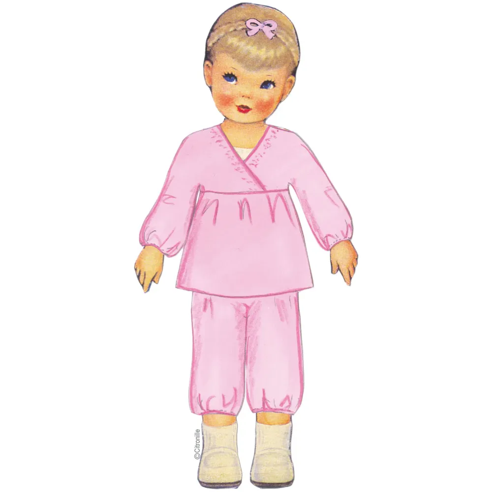 Citronille Ingrid children's sewing pattern for pajamas