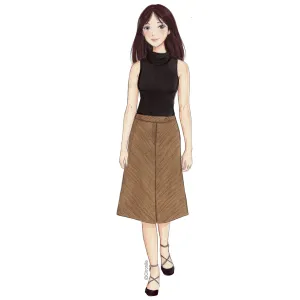 Citronille sewing pattern for women skirt Anna