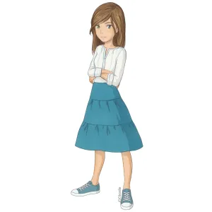 patron de couture pour jeune fille Citronille jupe à volants Anna