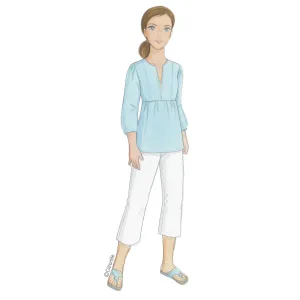 Citronille sewing pattern for girls: Elise blouse