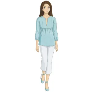 Citronille sewing pattern for woman Elise blouse