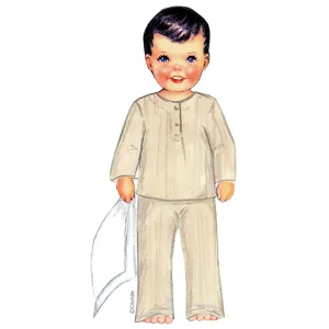 Patron de couture pour enfants, Citronille, pyjama Archibald, tunique et pantalon
