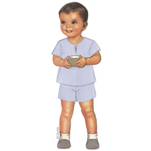 Children's sewing pattern, Citronille, Gaston pajamas, tunic, and shorts