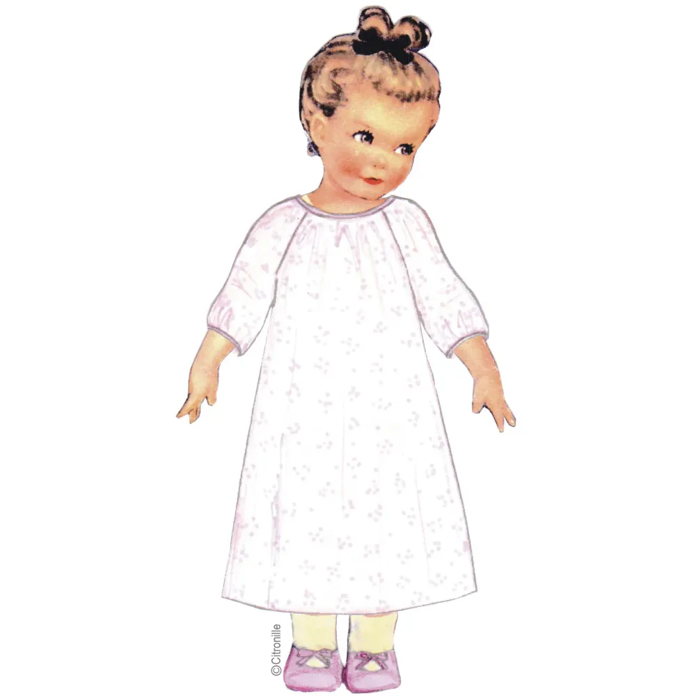 Citronille Children's Sewing Pattern: nightgown Blanche