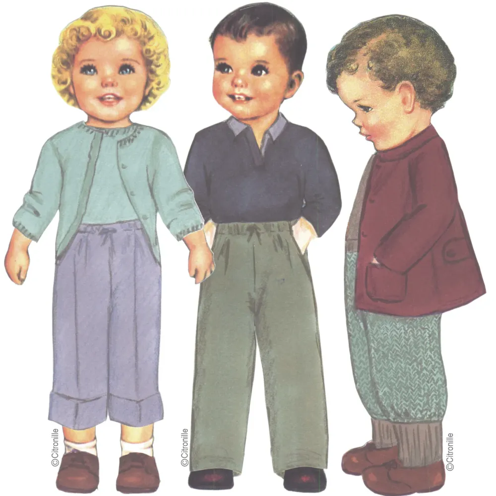 Citronille Ted children's sewing pattern for knickers or cropped pants