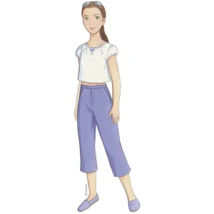 patron de couture pour fille Citronille pantacourt Perrine