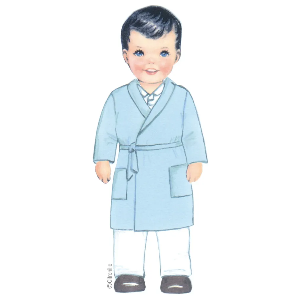 Citronille Emile children's pattern: robe, bathrobe