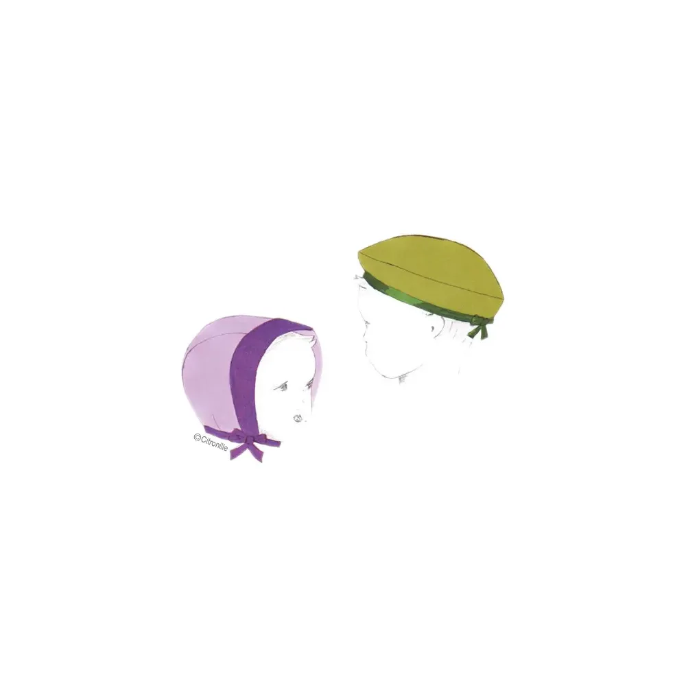 Patron couture Citronille : béguin et béret