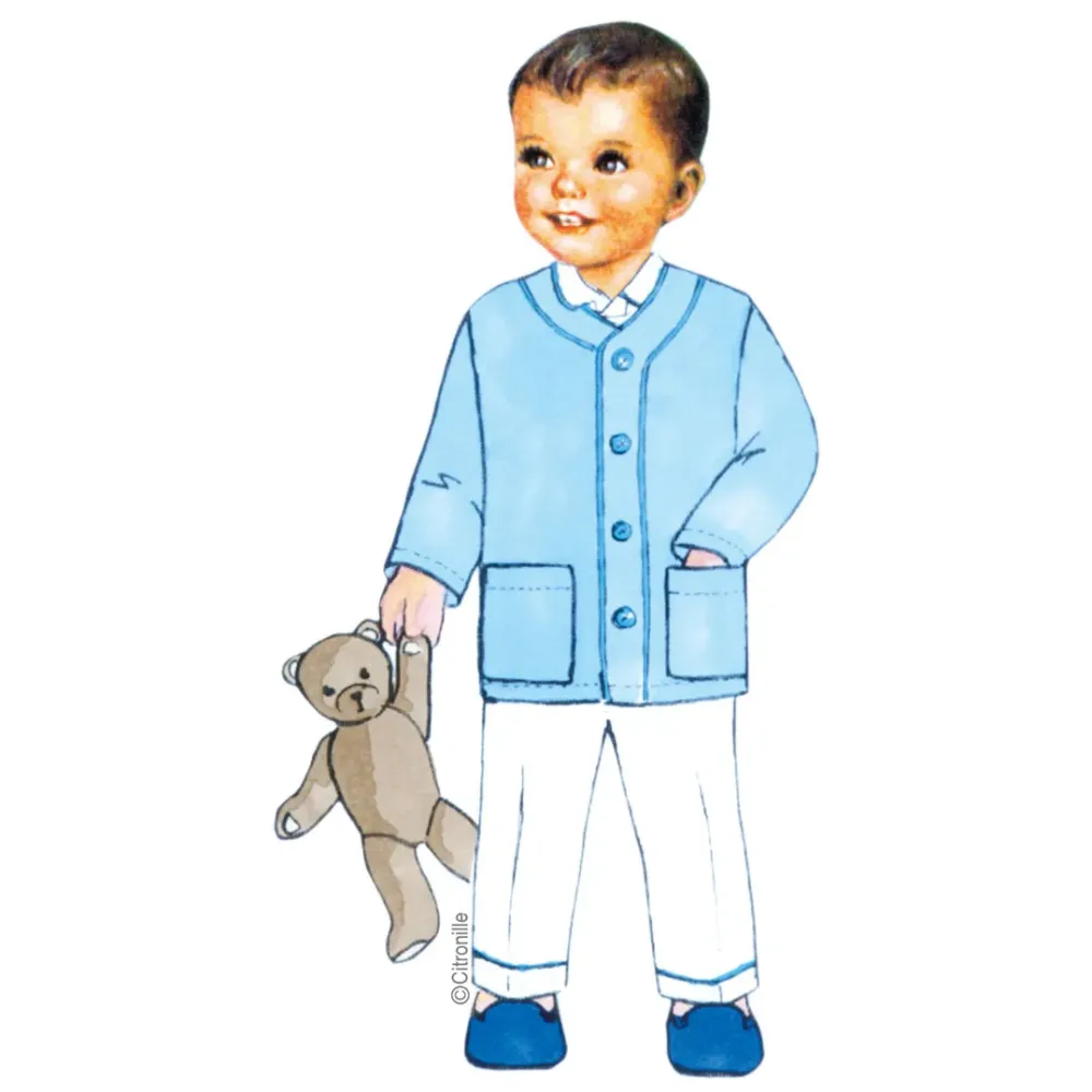 Citronille children's sewing pattern: Alfred robe or indoor jacket
