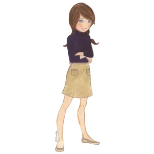 Citronille sewing pattern for girls: Suzette skirt