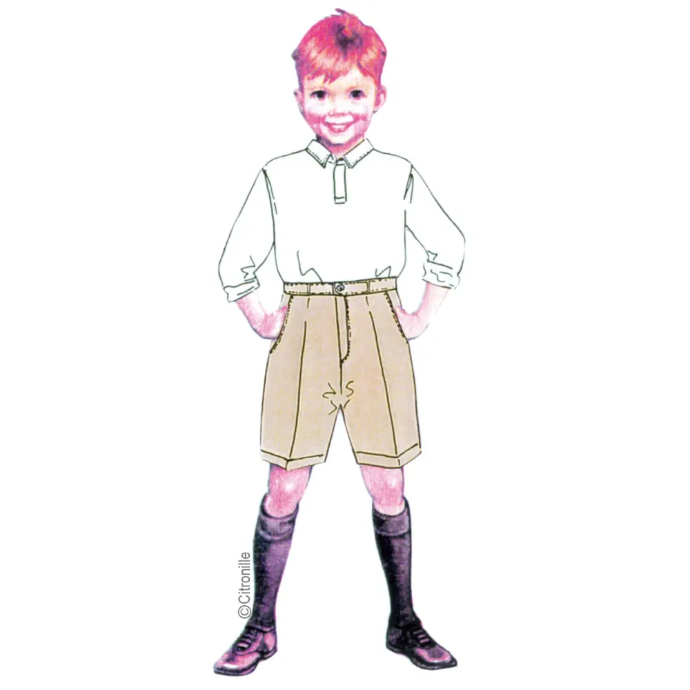 patron de couture Citronille pour enfants short Edouard