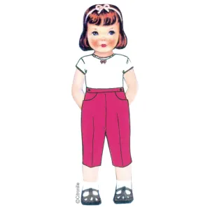 Citronille sewing pattern for children: Leontine capris