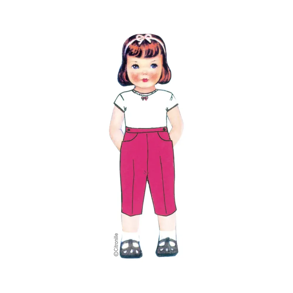 Citronille sewing pattern for children: Leontine capris