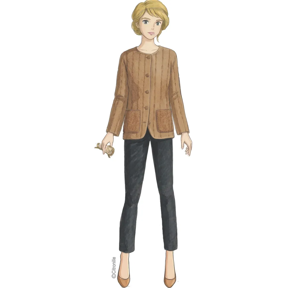 Citronille sewing pattern for women: Eulalie quilted jacket