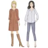 PDF downloadable sewing pattern for woman Citronille tunic or dress Alba