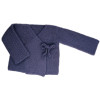 veste croisée au point mousse