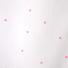 Batiste blanche ? pois rose fluo